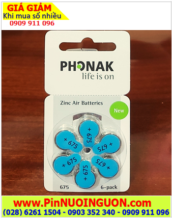 Pin máy trợ thính PHONAK PR44 _Pin 675, Pin máy điếc PHONAK PR44 /675 chính hãng _X.xứ Đức (Germany)